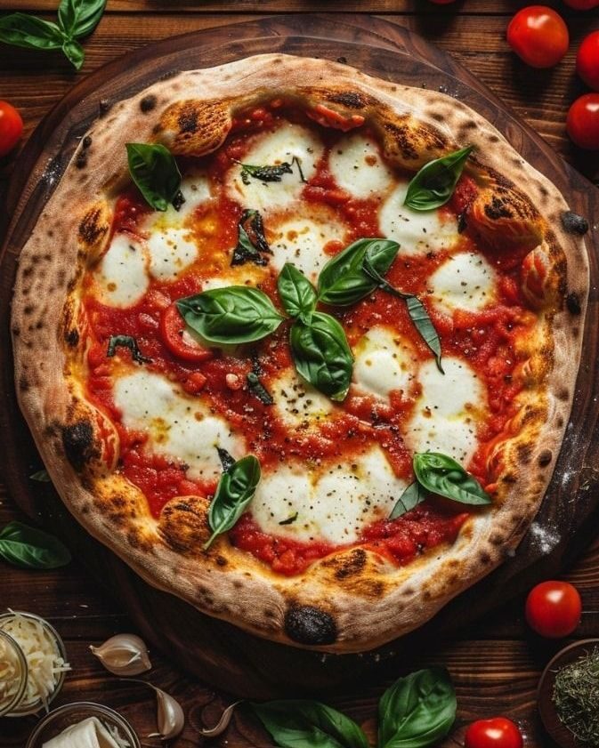 Pizza saindo do forno